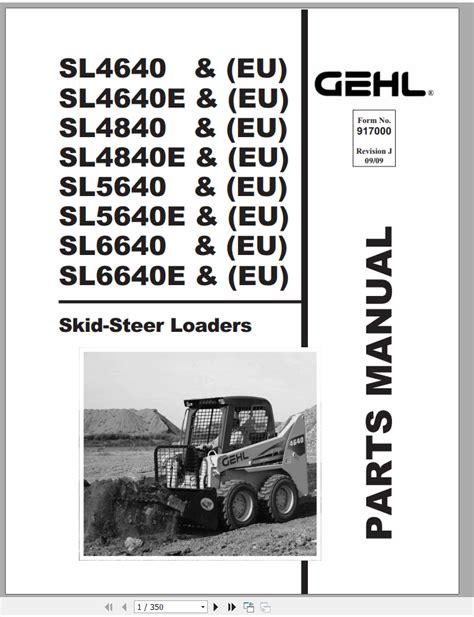 gehl 4840 skid steer parts manual|gehl skid steer hydraulic fluid.